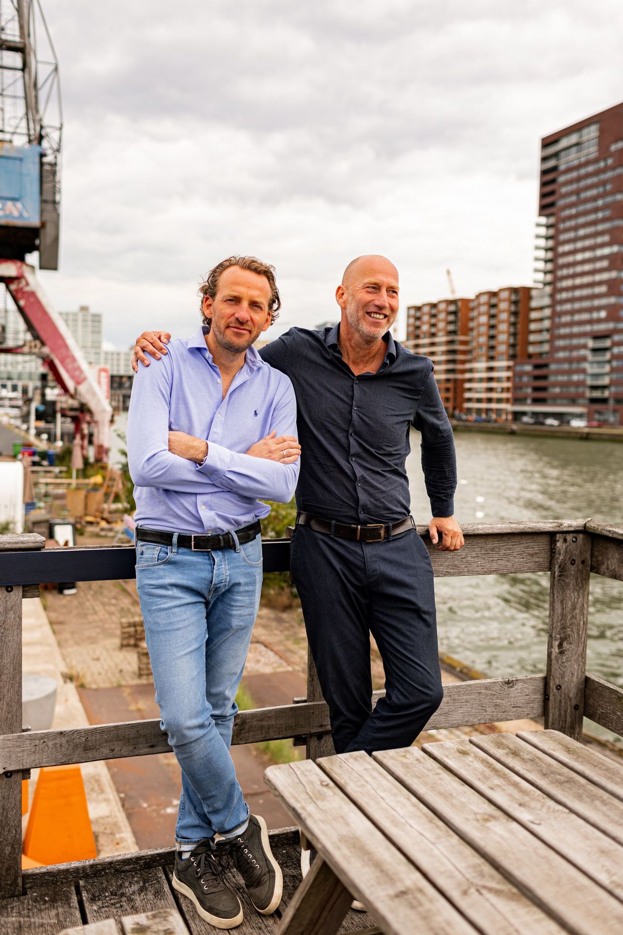 Arjan en Michiel, auteurs van Gunnend Leiderschap